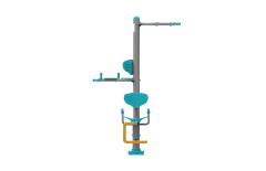 Üçlü Vucut Gelistirme Aleti KLF-19 | Dış Mekan Spor Aletleri | Erse Kent Mobilyaları